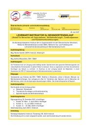 LEHRWART/INSTRUKTOR für BEHINDERTENSKILAUF