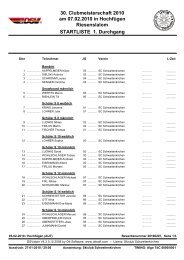 zur Startliste - Skiclub Schweitenkirchen