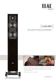 Broschüre Linie 400 - Elac