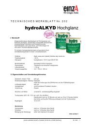 einzA hydro ALKYD Hochglanz