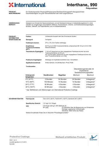 Interthane® 990 - International Paint Protective Coatings