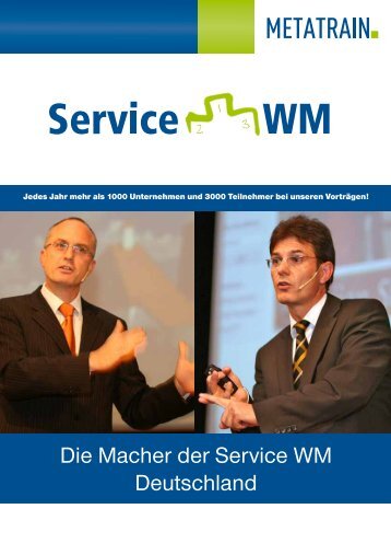 Die Macher der Service WM Deutschland - METATRAIN GmbH