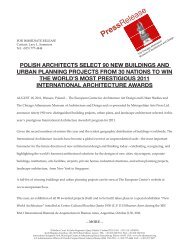 polish architects select 90 new buildings and urban - The Chicago ...