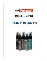 2004 - 2013 Paint Charts - FCSD Chemicals and Lubricants