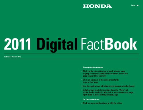 2011 Digital Fact Book - Honda