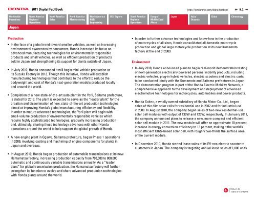 2011 Digital Fact Book - Honda