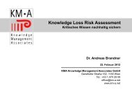 Knowledge Loss Risk Assessment_Brandner ... - Agenda Wissen