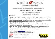 Einladung zum 10. Community-Treffen der ... - KMA