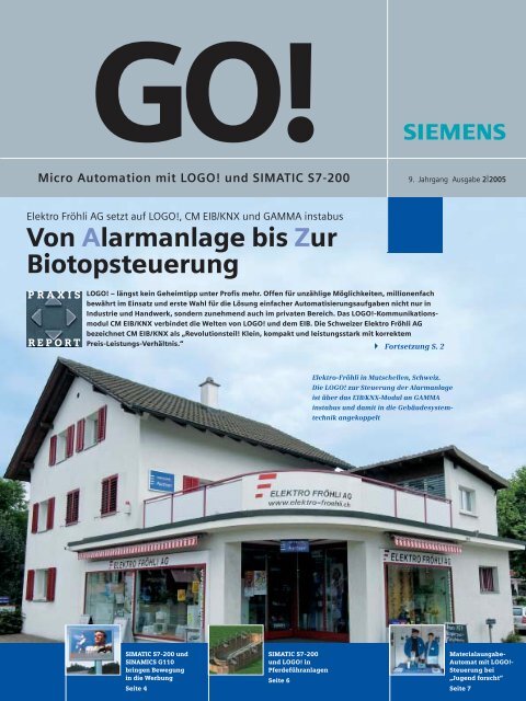 Siemens Go Pressebericht Elektro Frohli Ag