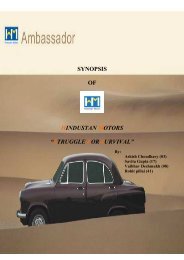 Hindustan Motors: A struggle for survival - CaseStudy.co.in