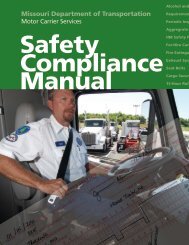 Safety Compliance Manual - Missouri Department of Transportation