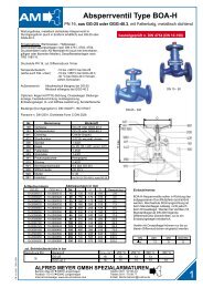 Absperrventil Type BOA-H - Alfred Meyer GmbH
