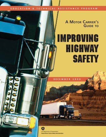 IMPROVING HIGHWAY SAFETY - Federal Motor Carrier Safety ...