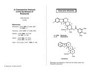 A Comparative Analysis ot the Syntheses of Reserpine