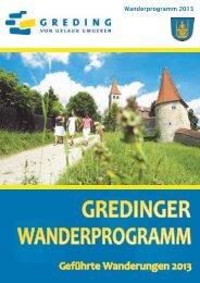 Wanderprogramm 2013 - Stadt Greding