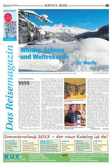 Das Reisemagazin: 15. Dezember 2012 - Marler Zeitung