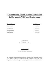 Untersuchung zu den Produktionsschulen in Dortmund, NRW und ...