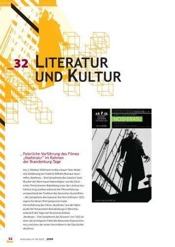 Literatur und Kultur - Fundacja Współpracy Polsko-Niemieckiej