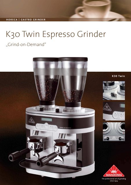 K30 Twin Espresso Grinder - KMS Rast GmbH