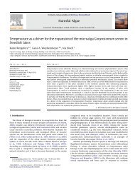 Temperature as a driver for the expansion of the microalga ...