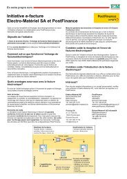 E-facture: yellowbill avec approche globale - Elektro-Material AG