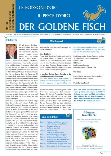 DER GOLDENE FISCH - Tafelgesellschaft zum Goldenen Fisch