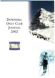 downhill only club journal 2002 - the DHO