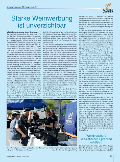 Mitgliederinfo Moselwein e.V. Juni 2010