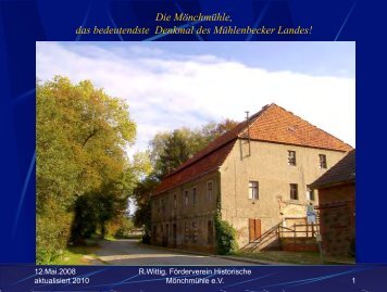 pdf-Version der Präsentation (Reinhard Wittig, 2010) - Mönchmühle