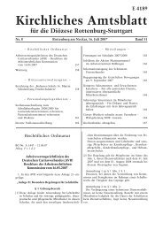 Kirchliches Amtsblatt - Diözese Rottenburg-Stuttgart