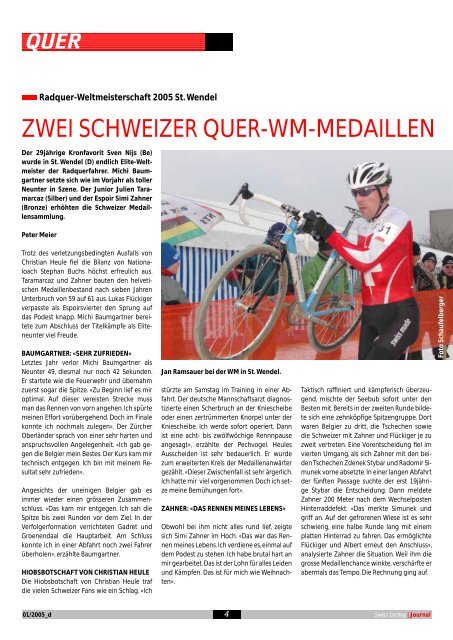 Swiss Cycling Journal 01/2005