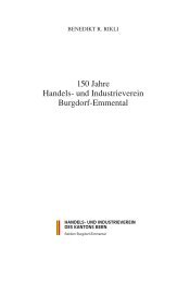 150 Jahre Handels- und Industrieverein Burgdorf-Emmental