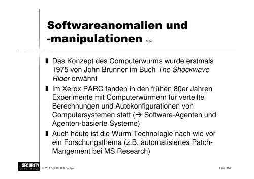 Schwarz/weiss - esecurity Technologies Rolf Oppliger