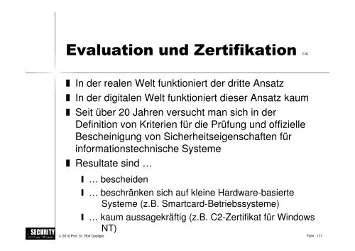 Schwarz/weiss - esecurity Technologies Rolf Oppliger