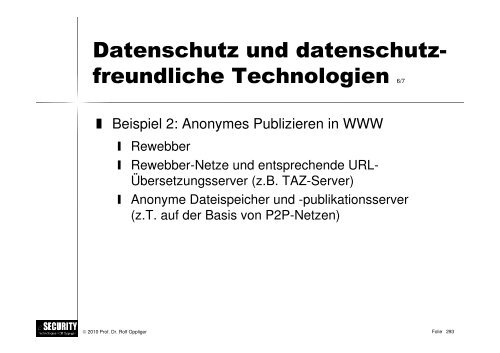 Schwarz/weiss - esecurity Technologies Rolf Oppliger