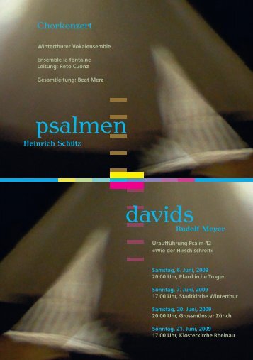 psalmen davids - Winterthurer Vokalensemble