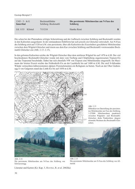 Naturforschende Gesellschaft Kanton Schwyz - Geologie und ...