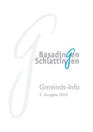 2.2010 Gmeindsinfo [PDF] - Gemeinde Basadingen-Schlattingen