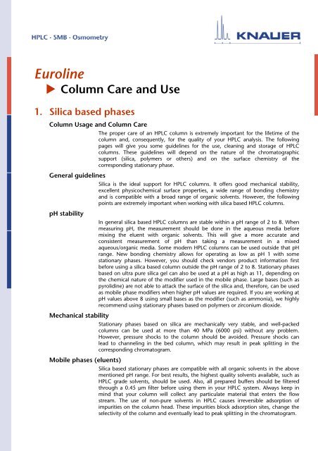 Columns: Euroline care and use