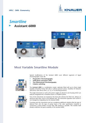 Smartline Assistant 6000 brochure