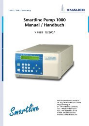 Smartline Pump 1000 Manual / Handbuch