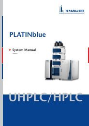 PLATINblue system manual - KNAUER Advanced Scientific ...