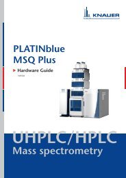 PLATINblue MSQ Plus Hardware Guide - KNAUER Advanced ...