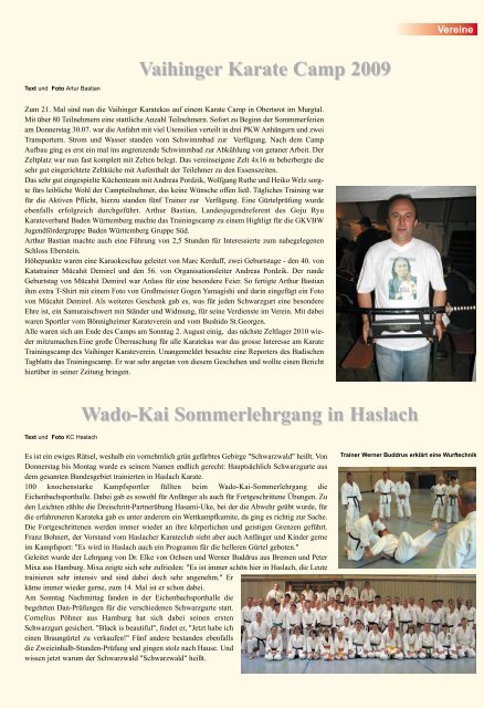 KVBW-Magazin 0904 - Bushido Oberkirch