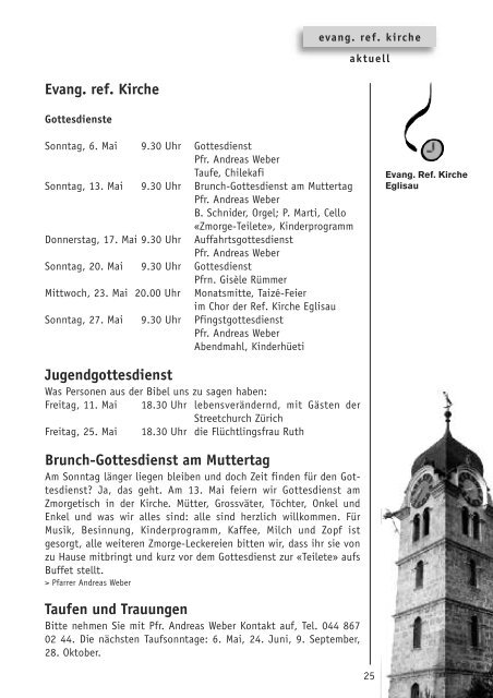 mitteilungen 5/12 - Gemeinde Eglisau