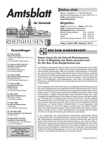 Nr. 7 - Gemeinde Rheinhausen