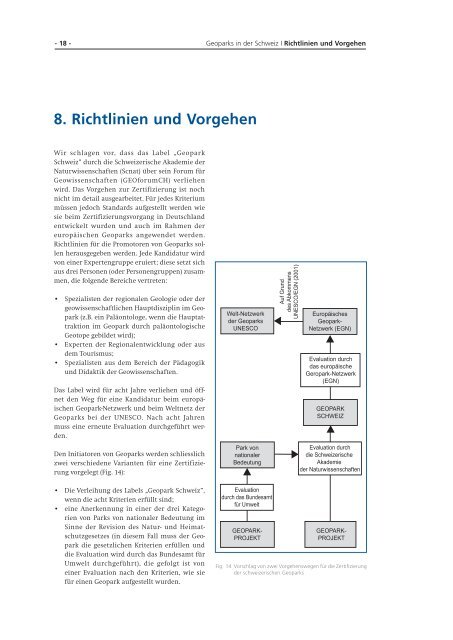 Geoparks in der Schweiz - Platform Geosciences - SCNAT