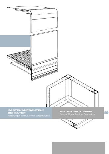 Kastenaufbauten | Behälter Kastenwagen 25 mm, Easybox ...