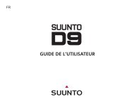 Manuel d'utilisation du Suunto D9