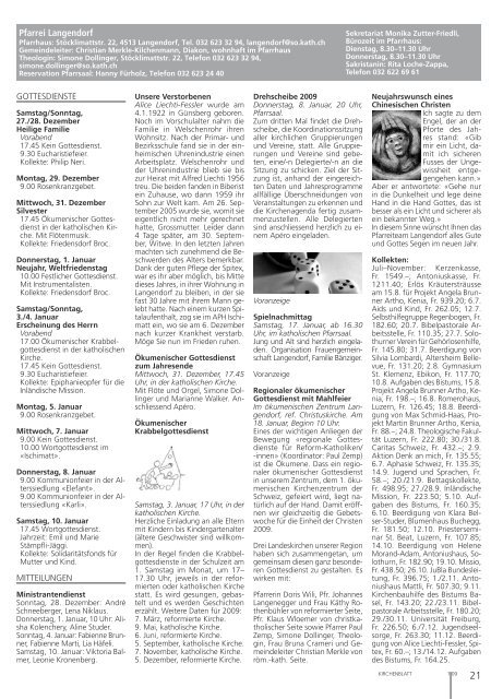 Gottes Wort hören und leben - Kirchenblatt